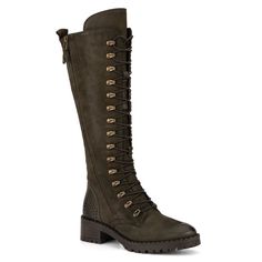 Lace up to sophistication with these tall Henrietta Boots by Vintage Foundry Co. Made with leather upper, premium leather material, and block heel support, Fall in love and match these beauties to any Autumn Extravaganza. Western Dress With Boots, Closed Toe Shoes, Tall Boot, Timberlands Women, Leather Boots Women, Vintage Boots, Leather Boot, Tall Boots, Lace Boots