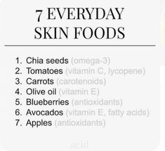 Skincare Food, Younique Skin Care, Skin Foods, Clear Skin Diet, Skin Diet, Clear Healthy Skin, Health Knowledge, Dermatologist Recommended, Best Diet