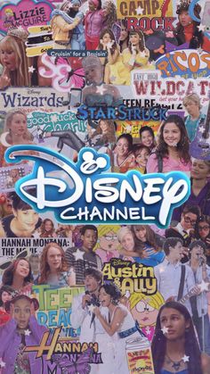 the poster for disney channel shows many different characters and their name on it's side