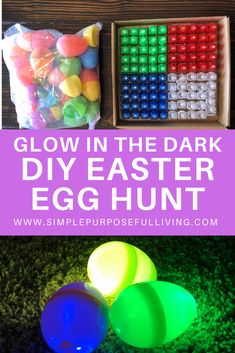 glow in the dark diy easter egg hunt for kids to play with and have fun