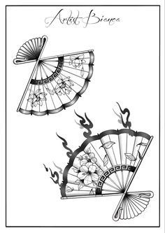 Chinese Fan Tattoo Design, Japanese Fan Tattoo Design, Japanese Fans Drawing, Fan Japanese Tattoo, Japanese Fan Drawing, Traditional Japanese Fan Tattoo, Asian Fan Tattoo Design