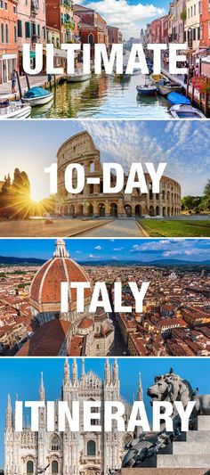 the top ten things to see in italy