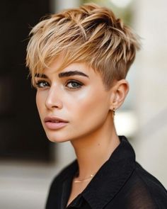 Tinkerbell Pixie Haircut, Different Ways To Style Pixie Haircut, Modern Pixie Haircut, Apricot Hair, Pixie Haircut Ideas, Longer Pixie Haircut, Tutorial Ideas, Hair Pixie, Long Pixie