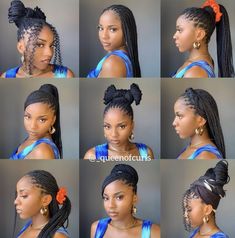 Knotless Ponytail Hairstyles, Knotless Braids Accessories, Styling Knotless Braids, Style Knotless, Wool Hairstyles, Brazilian Wool, Hairdo Ideas, Curly Natural Hair