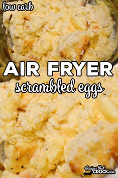 an image of air fryer scrambled eggs