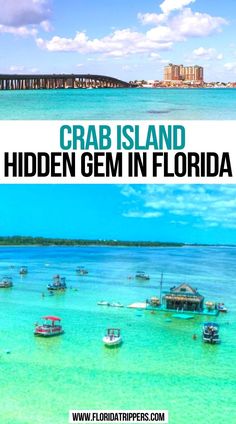 Crab Island Hidden Gem In Florida Crab Island Destin Fl, Crab Island, Florida Travel Guide, Florida Adventures, Usa Travel Guide, Destin Florida, Beach Vacations