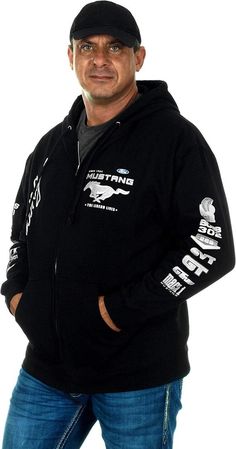 Mustang hoodies exhibiting relaxed fit, these mens hoodies with Ford Mustang graphic print are perfect winter investment! Made of perfect blend of cotton and polyester, these mens sweatshirts with ribbed cuffs and waistband ensures flexibility. Attached with drawstrings, zip-up style or pullover design, these graphic sweatshirts make you feel super soft and comfortable. 2 front hand warmer pockets of these mens hoodies add functionality to the winter apparel. These hoodies are must-have winter p Fleece Hoodie With Logo Print, Fleece Long Sleeve Hoodie With Logo Print, Long Sleeve Fleece Hoodie With Logo Print, Black Logo Print Winter Sweats, Winter Cotton Hoodie With Branding, Winter Hooded Graphic Sweats, Graphic Print Hoodie Sweats For Winter, Winter Hoodie Sweatshirt With Branding, Heavyweight Long Sleeve Hoodie With Letter Print