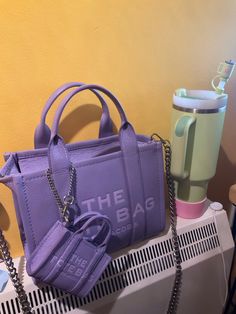 Trendy Purple Bags For Shopping, Sag Season, Luxury Purple Crossbody Shoulder Bag, Luxury Purple Tote Shoulder Bag, Purple Marc Jacobs Bag, Luxury Purple Shoulder Bag For On-the-go, Purse Collection, Pretty Hurts