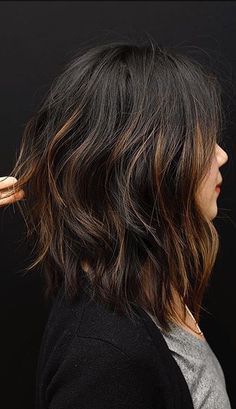 Medium Length Layered Hairstyles, Diy Haircuts, Hair Doos, Balayage Lob, 2018 Hair, Layered Hairstyles, Hair Upstyles, Lob Hairstyle