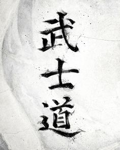 by Nikita Abakumov #bushido #kanji #code #bushidocode #samurai #japan #warrior #ink #calligraphy Bushido Aesthetic, Bushido Code Tattoo, Bushido Tattoo Design, Bushido Symbol, Samurai Tattoos, Japan Warrior, Bushido Tattoo, Simbols Tattoo, Bushido Code