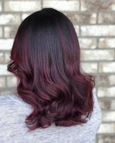 Burgendy Hair Color, Cranberry Hair Color, Cranberry Red Hair, Red Hair Without Bleach, Deep Burgundy Hair Color, Cranberry Hair, Wine Hair Color, Maroon Hair, Balayage Blond