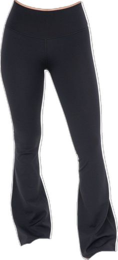 Flared Fleece Leggings - Black-K. Ellis Boutique High Stretch Elastane Pants For Running, High Stretch Elastane Running Pants, Stretch Nylon Yoga Pants For Running, Stretch Nylon Sports Pants, High Stretch Elastane Training Pants, Moisture-wicking Stretch Nylon Tights, Elastane Training Bottoms, Elastane Training Bottoms Long Pants, Full Length Stretch Running Bottoms