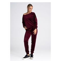 Velour pants with an elastic waistband, which allows them to fit any figure. There are cuffs at the bottom of the leg. They also have pockets. Spandex 5 % Polyester 95 % Size Lenght Inseam Hips width Waist width L 101.5 cm 28.5 cm 104 cm 78 cm M 101 cm 28 cm 100 cm 74 cm S 100.5 cm 27.5 cm 96 cm 70 cm XL 102 cm 29 cm 108 cm 82 cm Casual Burgundy Pants For Fall, Casual Burgundy High-waisted Pants, Burgundy Casual Loungewear Bottoms, Casual Burgundy Bottoms For Loungewear, Burgundy Stretch Casual Bottoms, Casual Stretch Burgundy Bottoms, Casual Burgundy Bottoms With Elastic Waistband, Hoodie And Pants, Velvet Hoodie