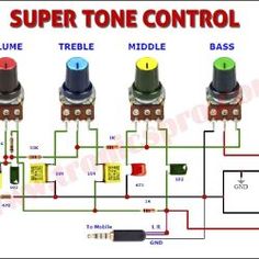 the wiring diagram for an automatic tone control system