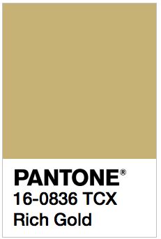 pantone's golden glow paint is shown in the color, which has been used for