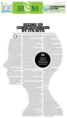 the back cover of a magazine with an image of a person's head and text