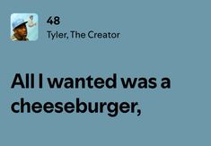 an ad for tyler the creator, which is featured on twitter