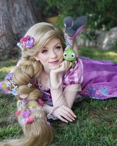 Rapunzel Face Character, Party Entertainers, Tangled Cosplay, Real Rapunzel, Party Characters, Character Pictures