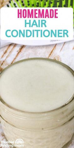 This 4-ingredient homemade conditioner for natural hair recipe will give you luxurious locks and for much less than store bought products!