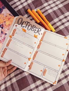 October Weekly Spread October Bujo Spreads, Fall Planner Ideas, October Planner Ideas, Bujo October Theme, Fall Bujo Theme, Bujo Autumn, Autumn Bujo, Fall Bujo