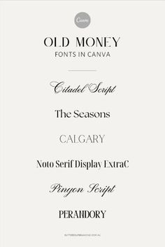 an old money font and numbers are displayed in this image, with the title below it