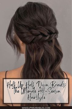 Stunning Half-Up, Half-Down Braids for Effortless Elegance Down Braids Hairstyles, Half Up Half Down Braids, Braided Hairstyle, Your Hairstyle, Half Up Half Down Hair, Braids Hairstyles, Half Up Half Down, Easy Tutorial, Half Up