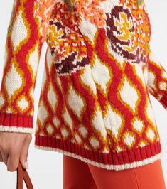 Etro - Jacquard wool-blend sweater | Mytheresa Fair Isle Patterned Sweater For Fall, Fall Fair Isle Patterned Sweater, Fall Fair Isle Pattern Sweater, Wool Jacquard Knit Sweater For Fall, Wool Jacquard Knit Crew Neck Cardigan, Patterned Jacquard Knit Crew Neck Sweater, Un Sustainable Development Goals, Jacquard Sweater, Knitwear Fashion