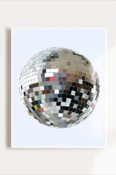 an abstract photo of a disco ball in the air