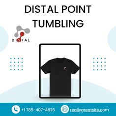 a black t - shirt with the words digital point tumbling on it in front of a white background