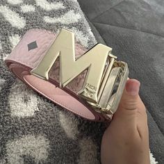 Worn A Few Times, In Great Condition, It’s Reversible, The Buckle Is Gold Mcm Belt, Belts, Buckle, Women Accessories, Pink, Women Shopping, Gold, Color