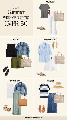 2024 Classic Summer Outfits for Women Over 50 Summer Style Over 50, Casual Summer Outfits For Petite Women, Summer Dress Outfits 2024, Classic Summer Outfits For Women, Closet Makeover Ideas, Classic Summer Outfits, Casual Chique Stijl, Stylish Closet