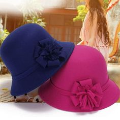 Specifications: Solid color, easy to match with your dress. Made of high quality material, warm and comfortable. Suitable for some formal places like wedding, church, tea party, etc. Noble design with flower decor, elegant bowler for you to attend all kinds of activities. Type: Bowler Hat Material: Nylon, Polyester, Spandex Gender: Women's Quantity: 1 Pc Feature: Soft Warm, Comfortable to Wear, Flower Decor Head Circumference: 58cm/22.83" (Approx.) Notes: Due to the light and screen setting diff Flower Bucket Hat, Flower Felt, Flapper Hat, Retro Hats, Felt Hats, Bucket Cap, Winter Floral, Bowler Hat, Cloche Hat