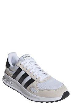 Classic branding defines a stylish sneaker with Cloudfoam cushioning. Lace-up style Leather upper/leather and textile lining/rubber sole Imported Classic Branding, Sneaker Men, Black Crystals, Stylish Sneakers, Up Styles, Mens Shoes Sneakers, Nordstrom Rack, Rubber Sole, White Black