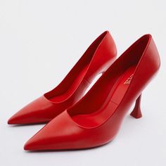 High Heel Leather Pumps. Pointed Toe. Back Seam. Square Shaped Heel. Heel Height: 3.5 Inches Thank You For Shopping With Me! I Do Not Respond To Extremely Low Offers. #Happyposhing #Stayfabulous #Boujeebusiness Boxj2890 02255 S9 Chic Red Court Shoes For Work, Chic Red High Heel Court Shoes, Red High Heel Court Shoes For Work, Chic Red Closed Toe Court Shoes, Red Court Shoes With Padded Heel, Red High Heel Workwear Heels, Red High Heel Court Shoes For Office, Chic Red Leather Court Shoes, Red High Heels For Work