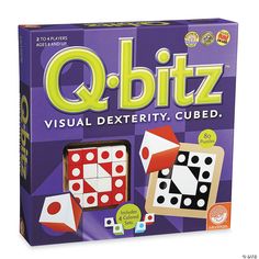 the board game qbitz is in its box