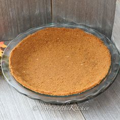 a pie sitting on top of a glass plate