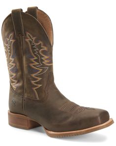 Full-grain leather. 11" shaft. Broad square toe. Fabric lining. Cushioned footbed. Deep scallop. Oil and slip resisting rubber outsole. Cowboy Boots For Men, Durango Boots, Men Boot, Square Toe Western Boots, Western Work, Western Boots For Men, Boots Wide, Boot Barn, Engineer Boots