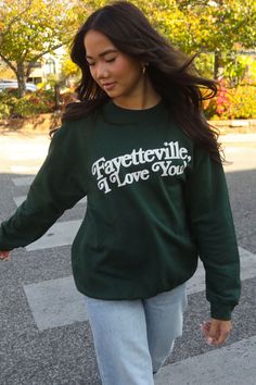 charlie southern: ily fay! sweatshirt – Riffraff Green Crewneck, Bad Day, Back Design