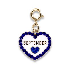 Personalize the perfect gift that tells their story with a CHARM IT! September Birthstone Charm! Add this charm to any CHARM IT! bracelet or necklace and customize her collection! features & materials Swivels Enamel, Glass, Base Metal WARNING: Choking Hazard - Small parts. Not for children under 3 years. Blue Heart Charm Jewelry For Friendship, Friendship Dangle Jewelry With Removable Charms, Anniversary Jewelry With Removable Heart Charms, Personalized Charms For May Birthstone Gift, Personalized May Birthstone Charms For Gifts, Personalized Blue Jewelry For May Birthstone, Personalized Blue May Birthstone Jewelry, Friendship Jewelry With Removable Charms, Blue Jewelry With Removable Charms For Gift