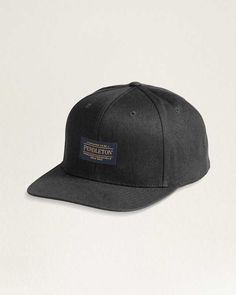 A classic ball cap with a flat brim and Pendleton logo patch on front. Adjustable snap-back closure. 100% cotton. . Imported. | LOGO FLAT BRIM HAT Classic Six-panel Snapback Hat, Classic Snapback Hat With Curved Brim, Classic Six-panel Trucker Hat, Vintage Six-panel Snapback Hat With Logo Patch, Vintage Cotton Snapback Hat With Logo Patch, Classic Snapback Baseball Cap, Classic Snapback Hat With Embroidered Logo And Curved Brim, Classic Cotton Snapback Hat With Embroidered Logo, Adjustable Six-panel Snapback Hat With Logo Patch