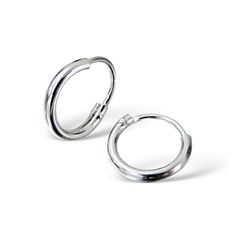 Small 8-16mm Sterling Silver Hoop Sleeper Earrings - Studio Jewellery US Coupon Card, Sleeper Earrings, Art Ring, Difficult People, Food Coupon, Looks Black, Sterling Silver Hoop Earrings, Silver Art, Sterling Silver Cuff