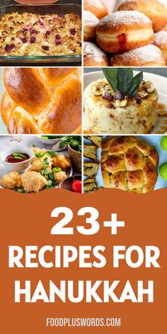 the cover of 23 + recipes for hanukkah