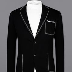 hidden Crown Embroidery, Designer Blazers, Suit Pant, A Gentleman, Blazer Designs, Long Blazer, Blazer And Shorts, A King, Best Black