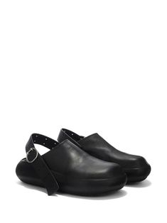 Jil Sander Sabot Leather Sandals - Farfetch Modern Leather Clogs With Leather Footbed, Calf Leather Clogs With Removable Insole, Leather Slingback Clogs With Buckle Closure, Calf Leather Closed Toe Clogs With Removable Insole, Calf Leather Clogs With Removable Insole And Closed Toe, Closed Toe Calf Leather Clogs With Removable Insole, Calf Leather Clogs With Rubber Sole And Round Toe, Calf Leather Clogs With Leather Footbed And Round Toe, Black Leather Clogs With Ankle Strap