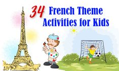 french theme activities for kids with the eiffel tower and soccer goal in the background