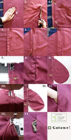 instructions to make a dress with zippers and buttons