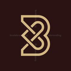 the letter b and s is made up of two overlapping lines, with an elegant design