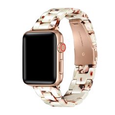 Claire tortoise band is a new addition to the Posh Tech collection, and we LOVE LOVE LOVE. Stylish and unique, this band is bound to become a favorite! Product Information: Apple Watch Bands are compatible with all versions of Apple Watch, including Ultra 2, Ultra, Series 9, 8, 7, 6, SE, 5, 4, 3, 2, and 1. Available in watch sizes: 38mm/40mm/41mm & 42mm/44mm/45mm/49mm Best suited for wrist sizes 12 cm to 21.5 cm (Band Length: 17 cm/Band Width: 2 cm) Double button folding clasp locks on your watc Apple Watch Bands Rose Gold, Chic Band, Apple Watch Bands Women, Tech Women, Apple Watch Se, Apple Watch Sizes, Apple Watch 1, Gold Apple Watch, Rose Gold Band