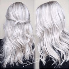 Women Haircut, Long White Hair, Layered Hairstyles, Icy Blonde, Platinum Hair