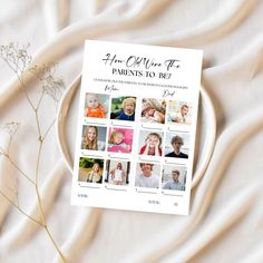 Add a fun and interactive element to your baby shower with our "How Old Were The Parents-To-Be?" game! This minimalist baby photo age guessing game invites guests to guess the ages of the parents-to-be in their childhood photos. Perfect for creating memorable moments and engaging your guests, this editable printable is easy to customize, download, and print. Ideal for any baby shower theme, this game adds a unique and personal touch to your celebration. Order now and make your baby shower extra How Old Were They Baby Shower Game, Guess The Age Baby Shower Game, Baby Shower Baby Photos Of Parents, Co-ed Baby Shower Games, Easy Baby Shower Games, Baby Shower Pictures, Parents To Be, Photo Games, Age Photos